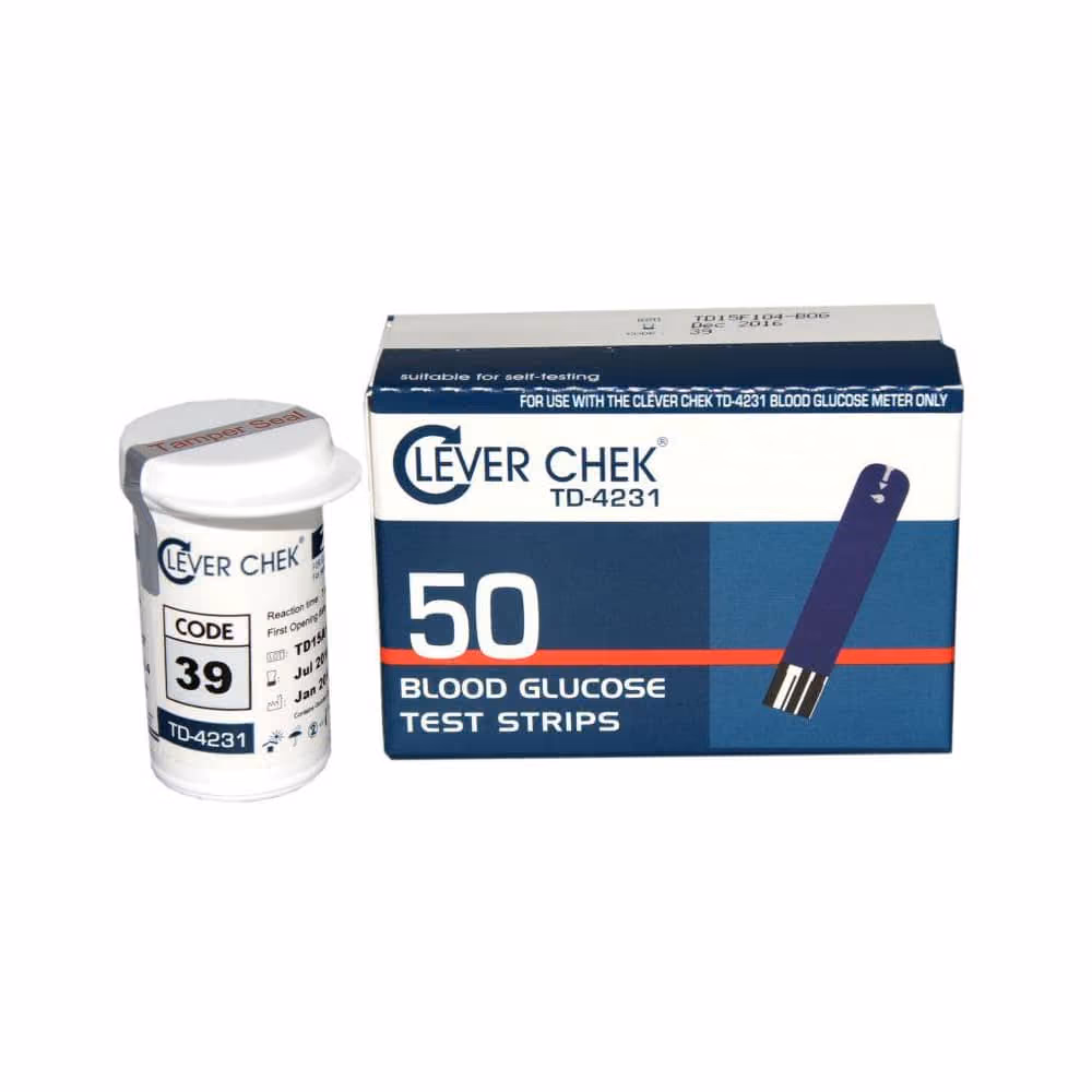 Clever Chek TD-4231 Kan Şekeri Ölçüm Çubuğu (50 Adet)