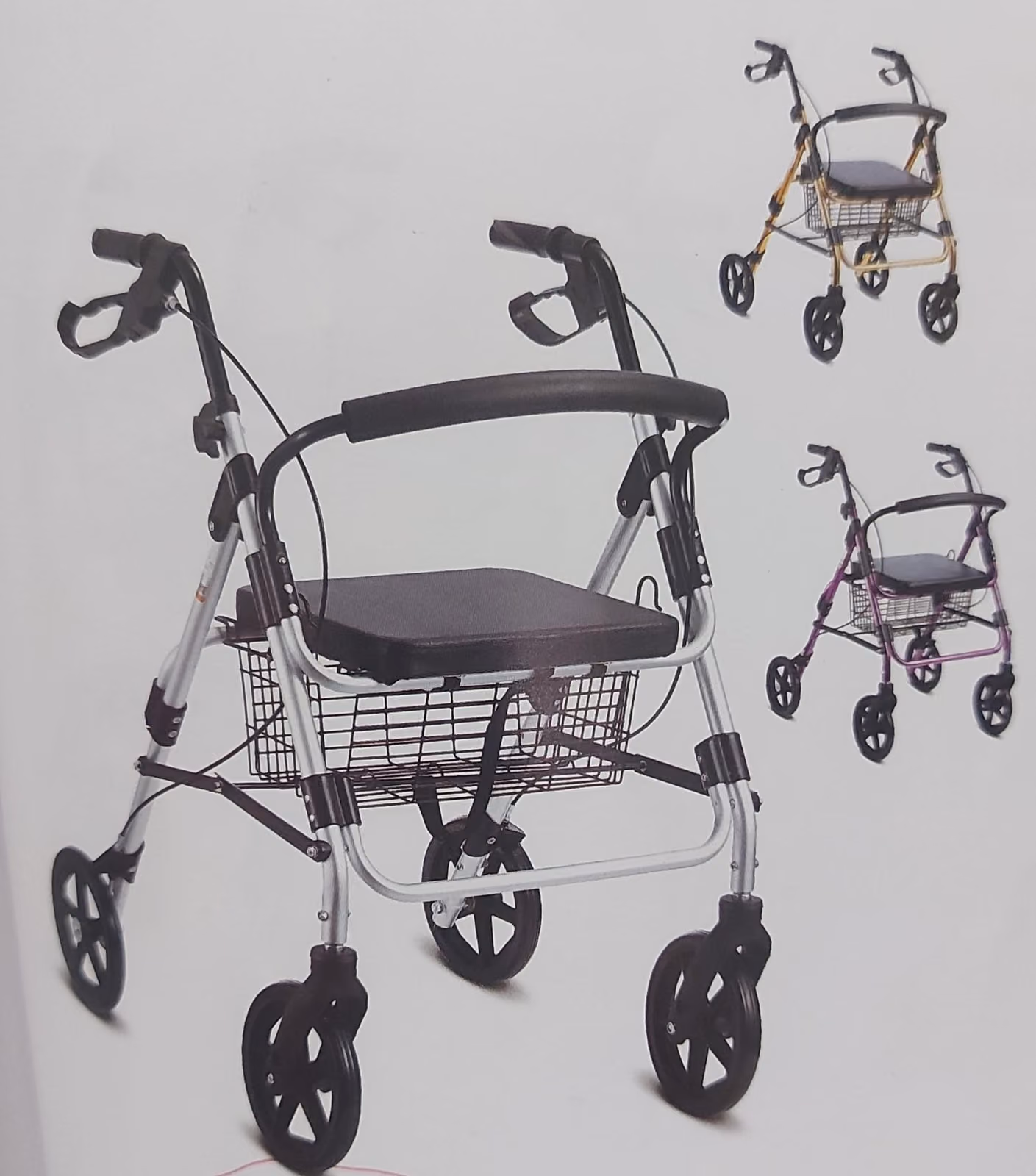 FS-965LH-1 Rollator Walker with Seat