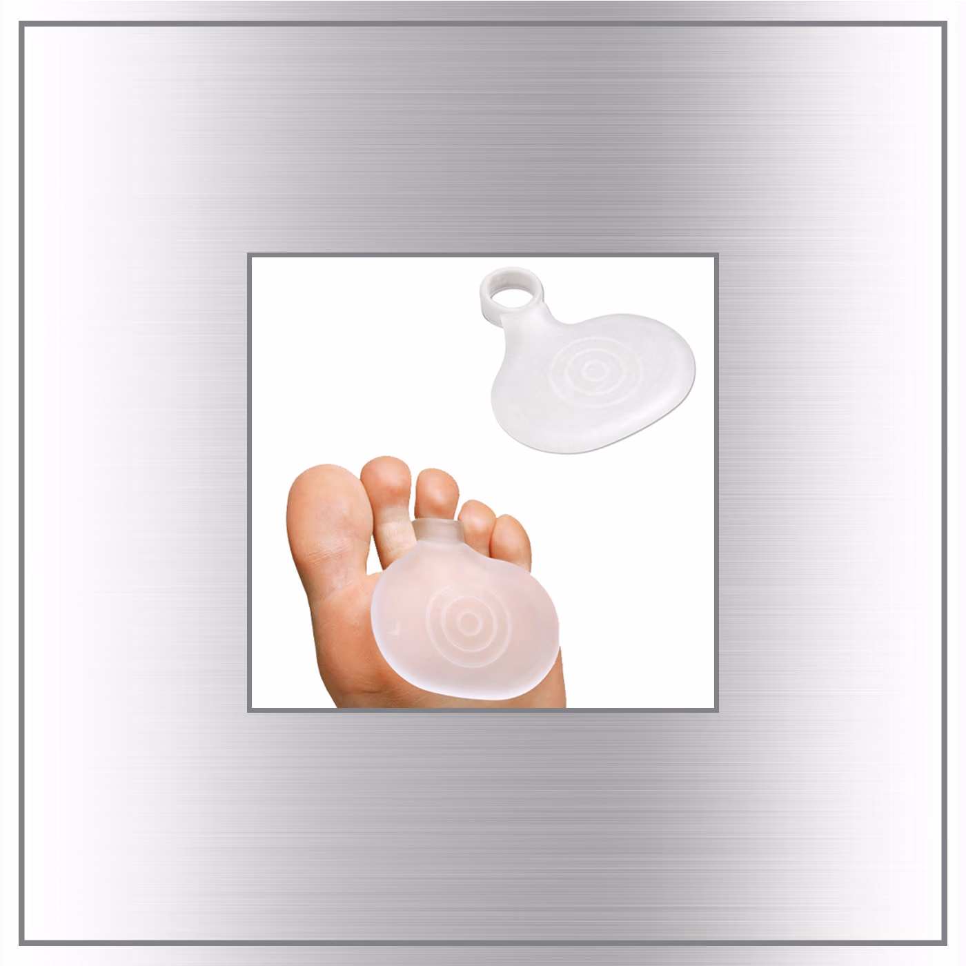 Silicone Metatarsal Pad with Toe Loop