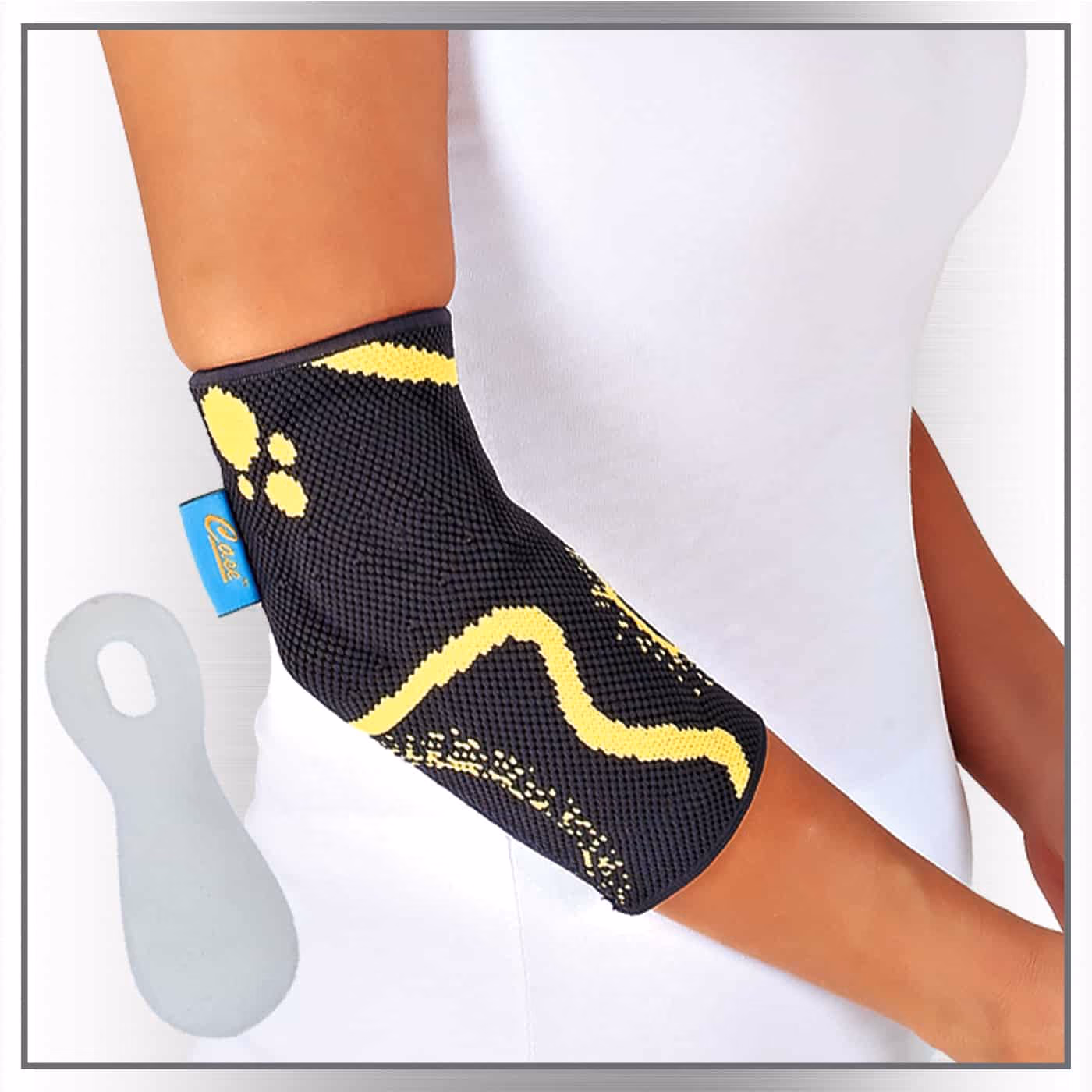 ABC KB 535 Knitted Elbow Support with Silicone Pad