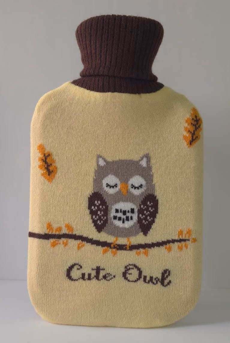 Gökçe Hot Water Bottle with Wool Cover, 2 L